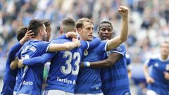 Gol Carlos Hernandez Ibra Javi Hernandez Johannesson Jimmy Tejera.Carlos Hern�ndez celebra su gol frente al Numancia