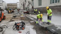 Las obras en los Cantones afectan a algunas calles aledaas, como Alcalde Manuel Casas