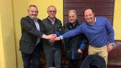 Jos� Manuel Pol, a la izquierda de Julio �lvarez, durante la presentaci�n de su candidatura
