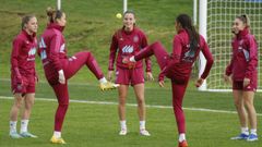 Imagen de un entrenamiento de la selecci�n espa�ola femenina de f�tbol.
