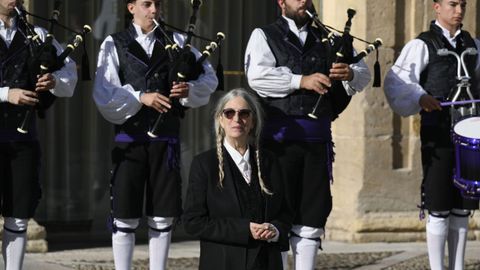 La cantante y escritora estadounidense Patti Smith, galardonada con el Premio Princesa de Asturias de las Artes 2026, este domingo en Oviedo, donde participar� en la ceremonia de entrega de los Premios Princesa 2026 el pr�ximo viernes