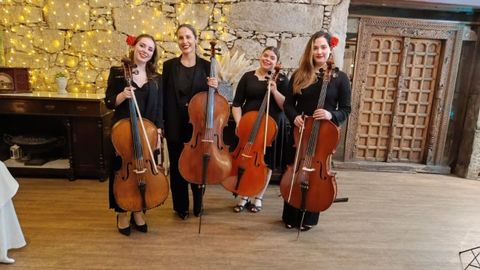 Lorena Y��ez, Jessica Torres. Paula Garc�a y Ver�nica Valido forman el cuarteto de chelo Sul Ponticellas