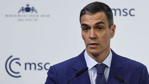 Pedro S�nchez durante la Conferencia de Seguridad de M�nich