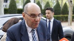 Vidal-Quadras, en abril, antes de declarar ante la Audiencia Nacional por el intento de asesinato que sufri en plena calle.
