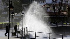 Los efectos del temporal en Galicia