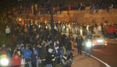 Numeroso p�blico se congreg� pese a las g�lidas temperaturas en el Agro de Lal�n de Arriba.