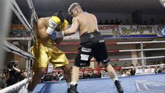 Imagen de archivo del combate de Silvestre G�mez en la �ltima velada en recuerdo de Tono da Silva.