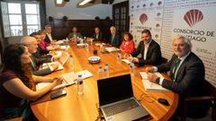 Reunin del Consorcio de Santiago, al que se ha incorporado Sindo Guinarte como representante del grupo municipal socialista