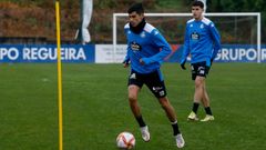 Diego Villares, en la ciudad deportiva de Abegondo