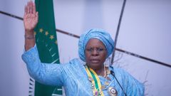 Netumbo Nandi-Ndaitwah, primera mujer al frente del Gobierno de Namibia, el pasado 21 de marzo