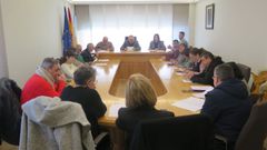 Imagen de archivo de un pleno en A Laracha