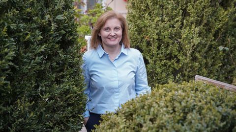 La educadora social Rosa G�mez, esta semana en Ourense.