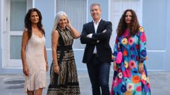 Los aspirantes pontevedreses al certamen de modelos s�nior,�juntos y uno a uno.