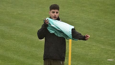 Hugo �lvarez es uno de los jugadores del Celta que disputan su primera eliminatoria continental.