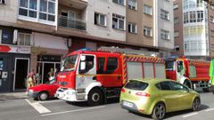 El incendio se origin� en un primer piso de un bloque de viviendas pr�ximo al instituto