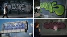 Algunas de las imgenes atribuidas al grafitero que salpican toda la ciudad