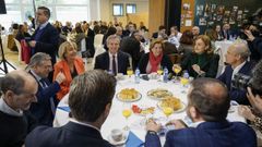 Rueda, en la mesa presidencial del acto electoral.