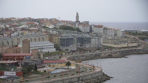 Imagen a&eacute;rea de la ciudad de A Coru&ntilde;a.