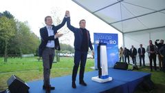 Mitin de Feijoo el pasado 14 de abril en presencia de Casado