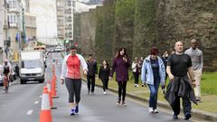 Carrril habilitado en la Ronda para pasear