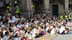Juntanza en la Plaza Mayor de todos los usuarios de Concilia Veran 2019