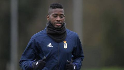 Olmes Garcia Requexon Real Oviedo.Olmes, durante un entrenamiento