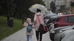 Da de lluvia en A Corua. 