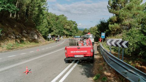 El accidente oblig a cortar una va al trfico