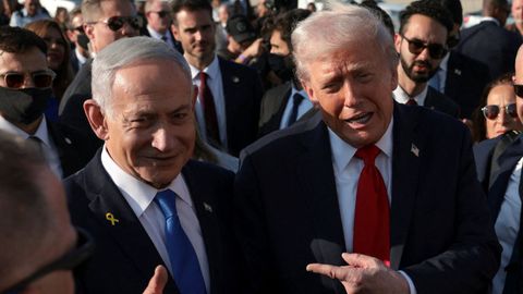 Netanyahu e Donald Trump.