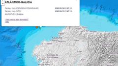 Ubicaci�n del temblor