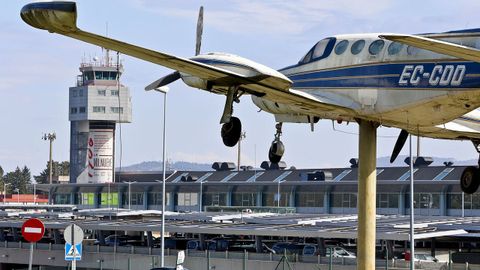 Imagen del exterior del aeropuerto de Peinador, en Vigo