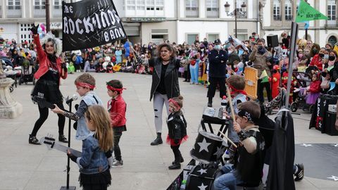 Animacin en el desfile infantil de disfraces