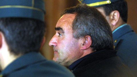 Alfredo Sánchez Chacón, durante el juicio en Pontevedra por el asesinato de Manuel García