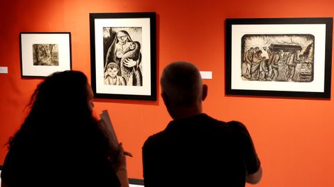 La Laxeiro tiene un espacio para exposiciones temporales, ahora dedicado a vi�etas del pintor dezano