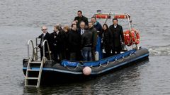 Visita de parlamentarios europeos a la r�a de O Burgo