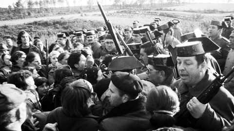 As Encrobas, Cerceda, 1977. Movilizacin vecinal contra el proyecto que acab haciendo desaparecer sus aldeas