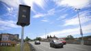 En sentido Milladoiro, el radar est� situado justo a la altura del carril de incorporaci�n a la SC-20 desde la rotonda de Conxo