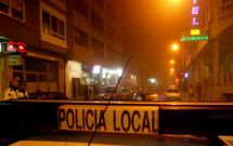 Imagen de archivo de un control policial en la zona de la movida carballesa.