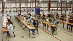 Vista de una de las pruebas para acceder a los puestos ofertados por Navantia