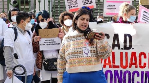 Inah� L�pez, del Sindicato de Estudiante de la Universidad de Oviedo