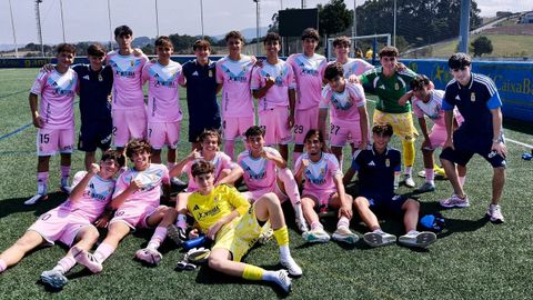 El juvenil B del Real Oviedo, en uno de los torneos de este verano