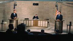 Un momento del debate entre Kennedy y Nixon en septiembre de 1960