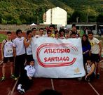 Equipo del Atletismo Santiago que competir� en Pontevedra.