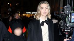 Marta Ortega llega al desfile de Valentino de la mano de su hijo, Amancio