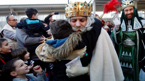 Cabalgata de Reyes, en Santiago de Compostela