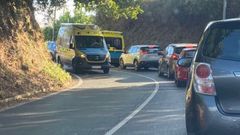 La r�a da Cantaleta estuvo bloqueada�durante parte de la ma�ana