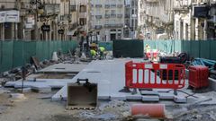 Las obras de la calle Concordia deber�an estar finalizadas para las Navidades.