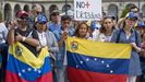 Manifestacin contra el rgimen de Maduro en A Corua