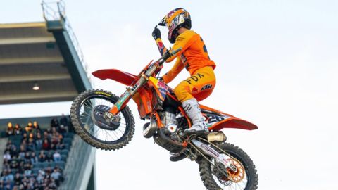 Jorge Prado, durante la prueba en Anaheim.