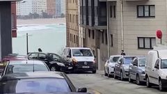 Accidene entre coche y furgoneta en Adelaida Muro